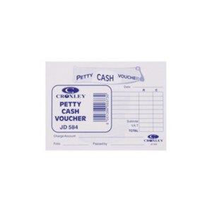 Croxley JD584 Petty Cash Voucher