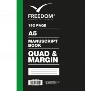 FREEDOM A5 Manuscript Book 192PG Quad
